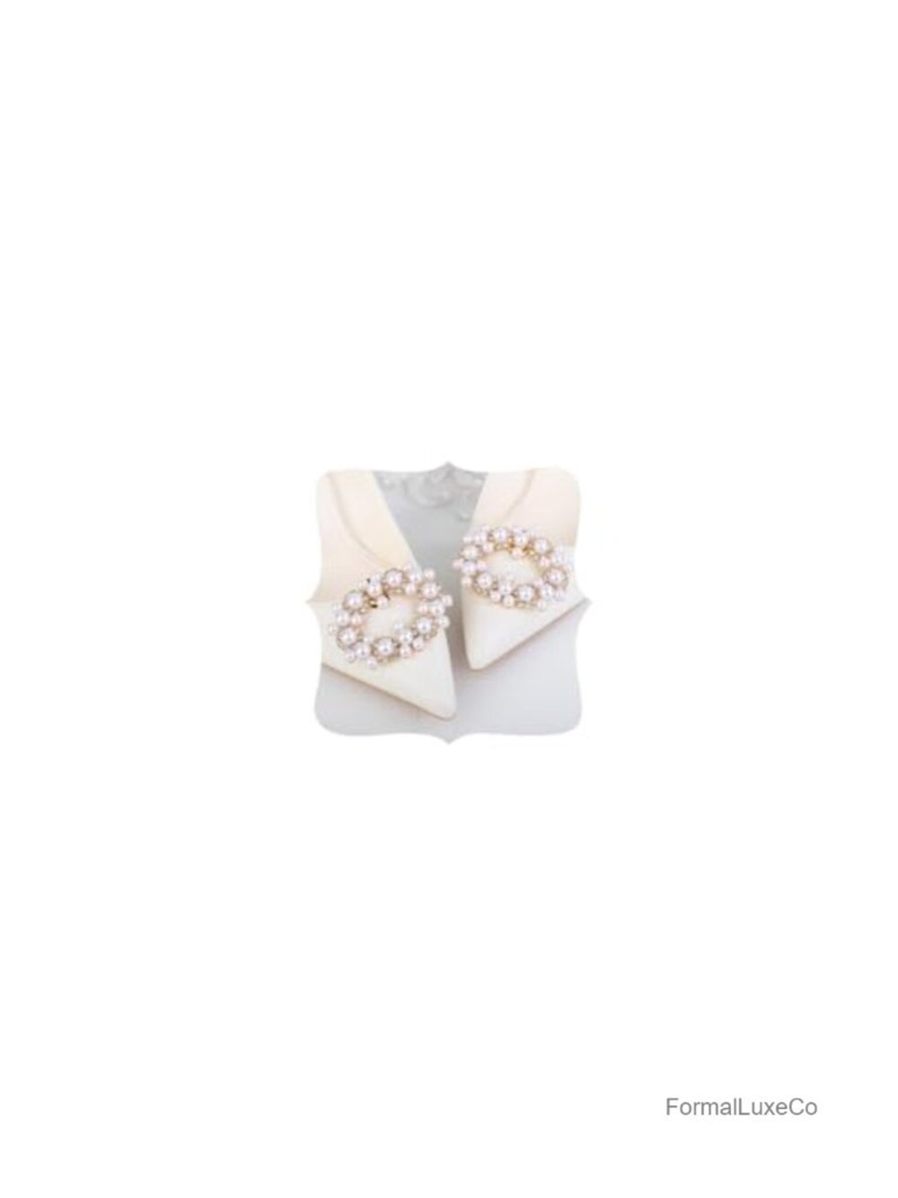 Rhinestone Pearl Shoe Clips Crystal Shoe Buckles Detachable Shoe Charms